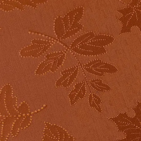 Harvest Legacy Damask Fabric Table Cloth Fall, Harvest, and Thanksgiving Tablecloth (Rust/Burnt Orange, 52" x 52" Square) {3}