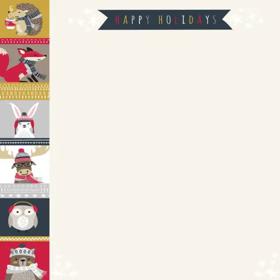 Great Papers! Woodland Animals Holiday Letterhead, Invitations and Announcements, Printer Friendly, 8.5"x11", 80 Pack {1}