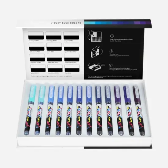 PIGMENT decobrush Violet-Blue Colors Collection {1}