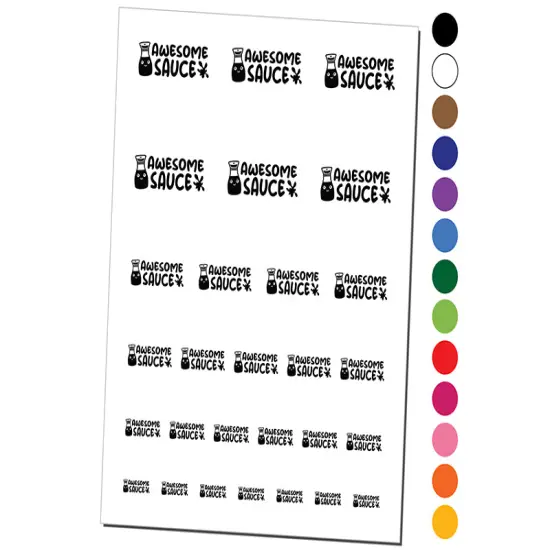 Awesome Sauce Teacher Student School Temporary Tattoo Water Resistant Fake Body Art Set Collection Hot Pink {1}