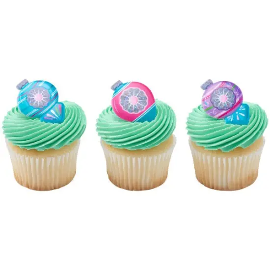 Christmas Bauble Cupcake Rings, 12ct {3}