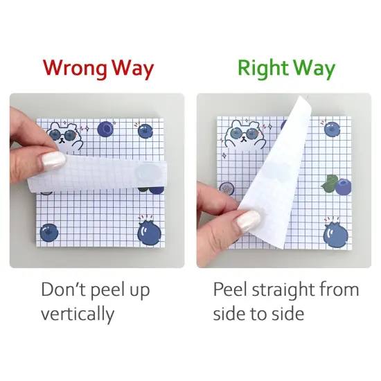 Wrapables Fruity Animals Sticky Notes, Adhesive Memo Notepads for Home, Office, Work (Set of 4) {3}