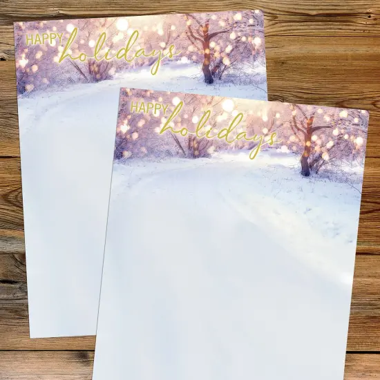 Great Papers! Holiday Pathway Letterhead, Invitations and Announcements, Printer Friendly, 8.5" x 11", 50 Pack {2}