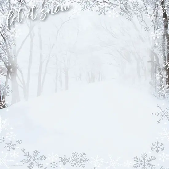 Great Papers! Let It Snow Holiday Letterhead, Invitations and Announcements, Printer Friendly, 8.5" x 11", 80 Pack {1}