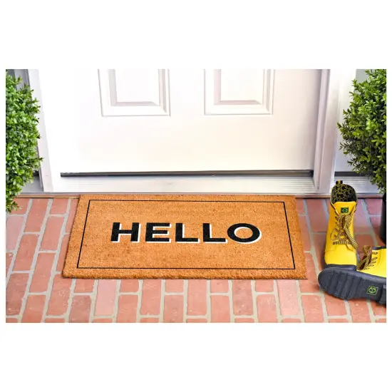 Calloway Mills Hello With Border Doormat {7}