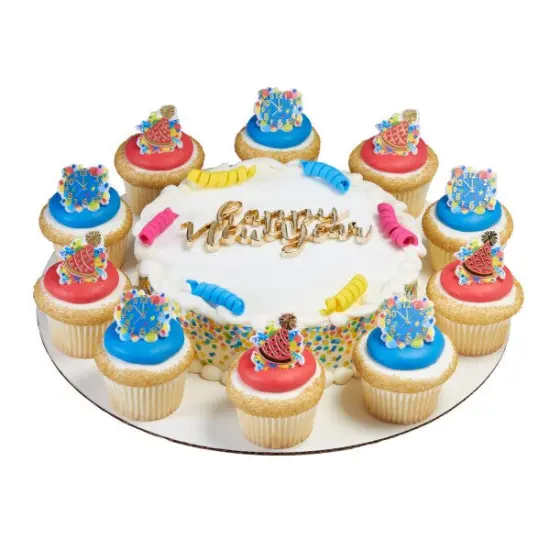 New Years Celebration Cupcake Rings, 12ct {3}
