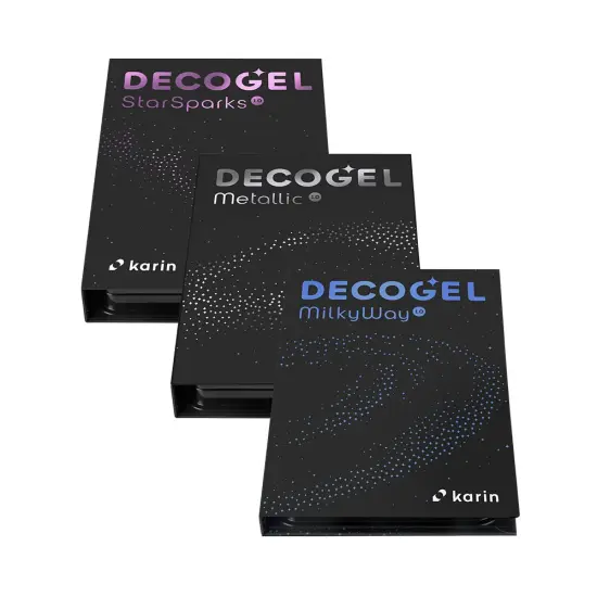 DECOGEL 1.0 COSMIC COlLECTION 50 COLORS (Star Sparks set, Milky Way set, Metallic set) + 10 fr... {2}