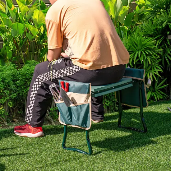 Folding Garden Kneeler And Seat Bench {2}