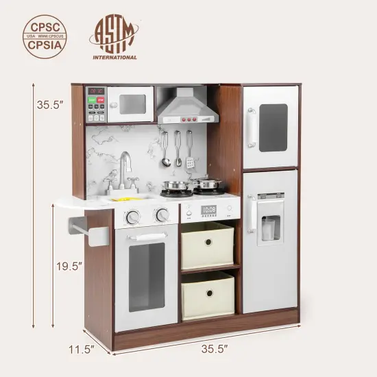 Kids Modern Toy Kitchen Playset With Attractive Lights And Sounds {5}