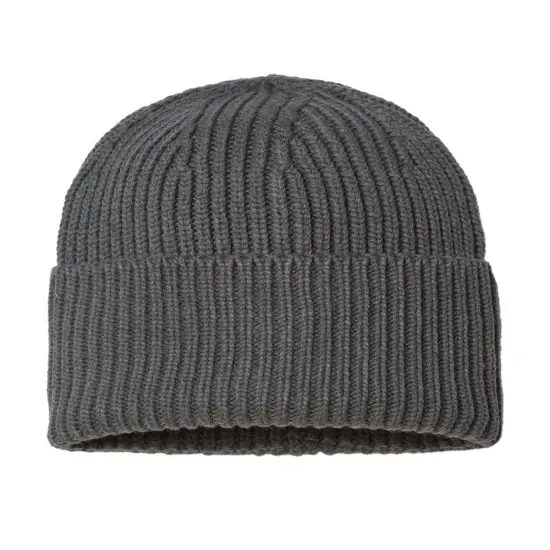 Atlantis Headwear&reg; Sustainable Chunky Rib Cuffed Beanie Dark grey {1}