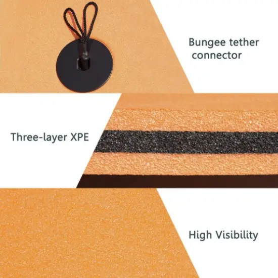 3 Layer 12' X 6' Island Water Sports Recreation Floating Mat {3}