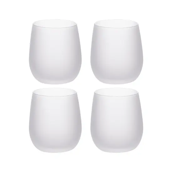 Craft Express 4 Pack of 10 oz. Sublimation Stemless Frosted Glasses {1}