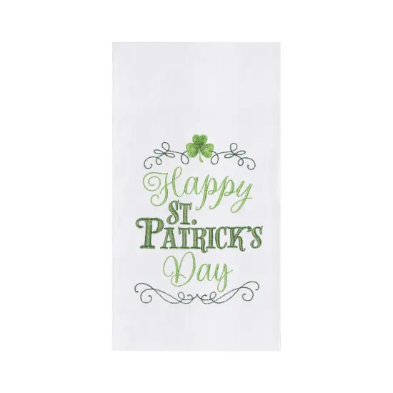 Happy St. Patrick's Day Flour Sack Kitchen Dishtowel {1}