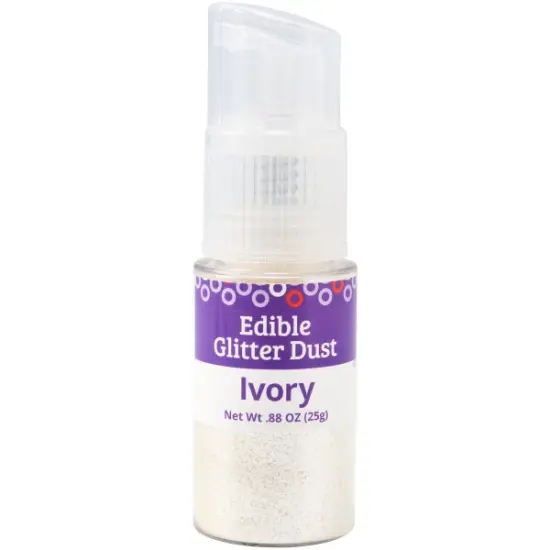 Edible Glitter Dust Cake Decoration, 25g Ivory {1}