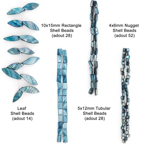 Andromeda Sea Shell Beads Collection Value Pack {3}
