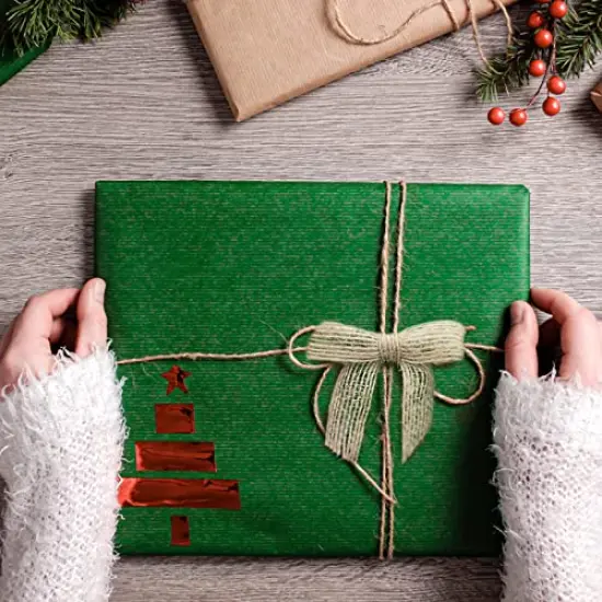 7Rainbows 30pcs Boutique 2.5" Burlap Ribbon Bows Craft Twist Tie Bows for Tying Up Packages Gift Wrapping Christmas Tree {2}