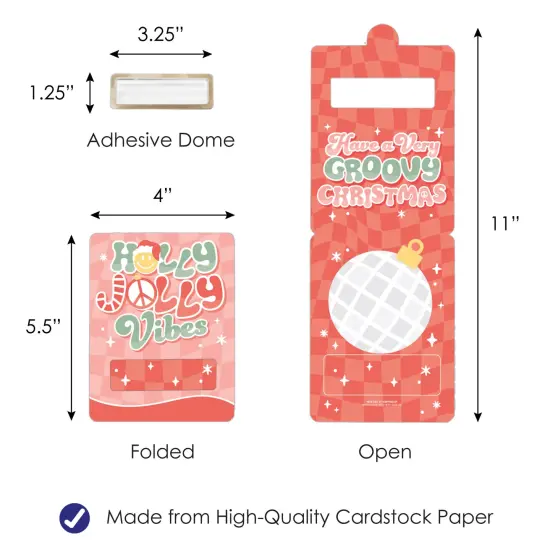 Big Dot of Happiness Merry Christmas Cards - DIY Assorted Holiday Party Cash Holder Gift - Funny Money Cards - Set of 6 {6}