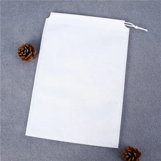 Kitcheniva Shoe Travel Portable Pouch Drawstring Tote Storage Bag White {1}