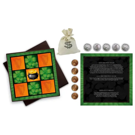 Irish Tic Tac Toe Coin Box Set {1}