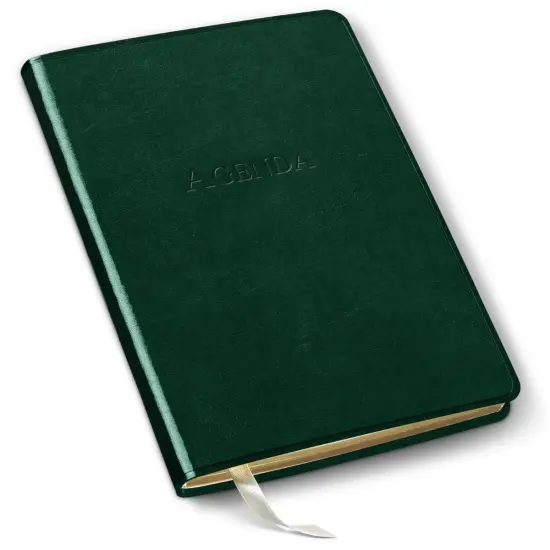 Undated Daily Planner by Gallery Leather - 8" x 5.5" Acadia Green {1}