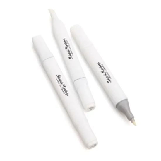 American Crafts - Sketch Markers Collection - Dual Tip - Chisel and Fine Point - Blenders 3 Pack 34009624 {2}