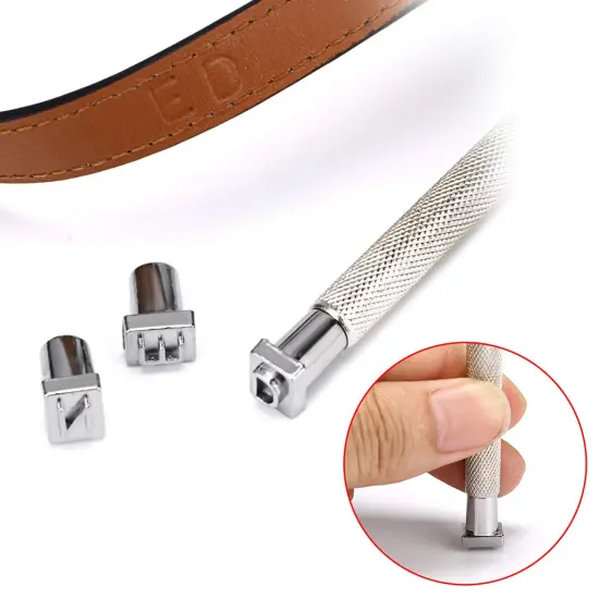 36 Pieces Capital Letters and Numbers Stamp Set, 1/4&rdquo; / 6mm Alphabet Stamp Tools Set Leather Craft Stamping Tools Leather Art Craft Tool (6mm ) {5}