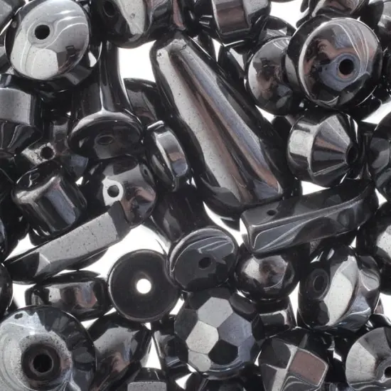 Earth's Jewels Hematite Natural Stone Bead Assortment {2}