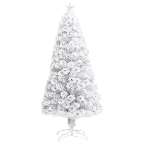 Artificial Christmas Tree with LED White Fiber Optic {2}