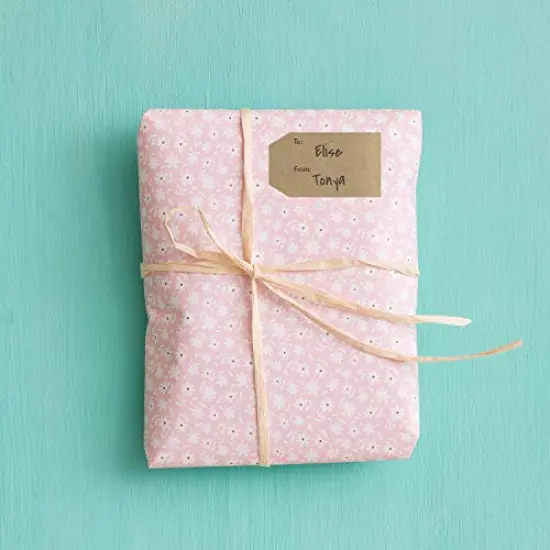 1.15" x 2" Natural Brown Kraft to and from Gift Tag Stickers / 500 Brown Kraft to from Present Labels/Christmas Holiday Present Labels/Made in The USA {3}