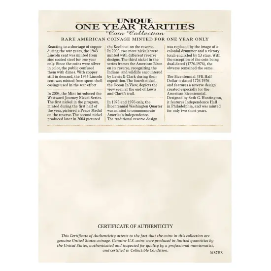 Unique One Year Rarities {6}