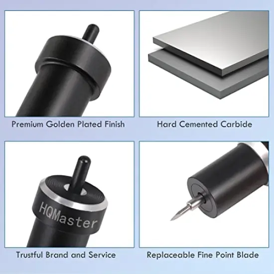 Deep Cut Blade and Holder Compatible with Explore 3/Air 2/Air/One/Maker 3/Maker Cutting Machine Replacement Blades for Glitter Vinyl, Cardstock, Adhesive Foil, Vellum {6}