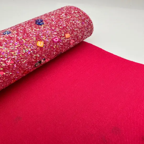 Coral Alphabet Glitter Craft Vinyl {2}