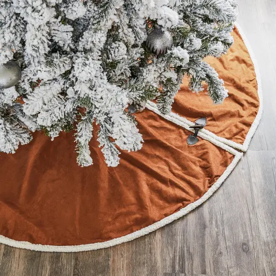 Faux Shearling Tree Skirt - 60" {1}