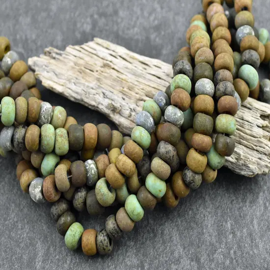 34/0 Matte Aged Interstellar Picasso Mix Seed Beads {5}