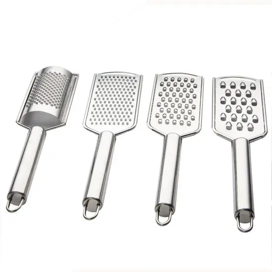 Kitcheniva Stainless Steel Handheld Lemon Zester Grater Set of 4 {1}