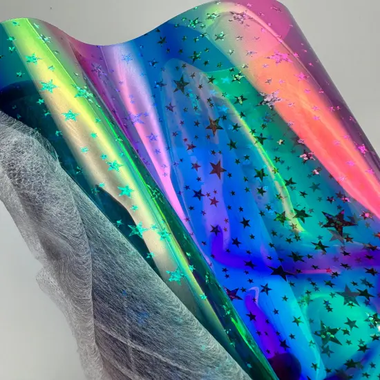 Clear Mermaid Ombre Stars TPU Vinyl {2}