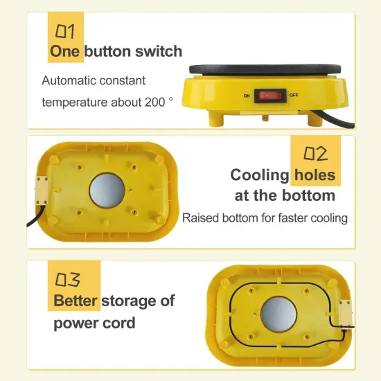 Electric Mini Pancake and Egg Frying Pan for Snacks or Desserts {3}