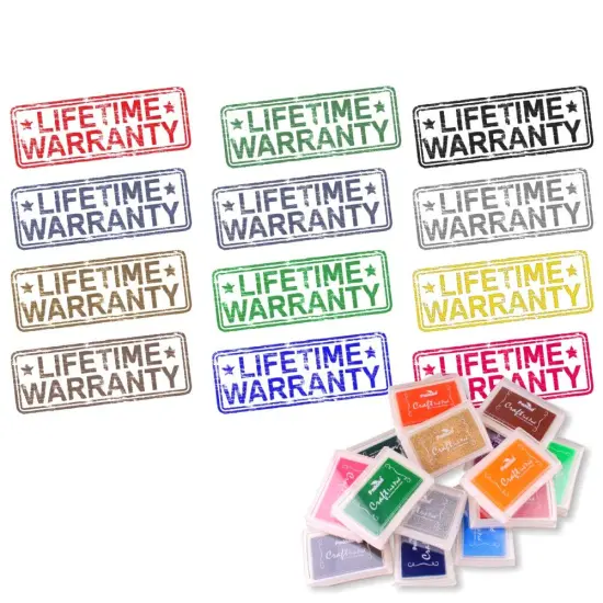 15 Pieces Craft Ink Pad for DIY Stamps on Paper Wood Fabric - Vibrant Colors {3}