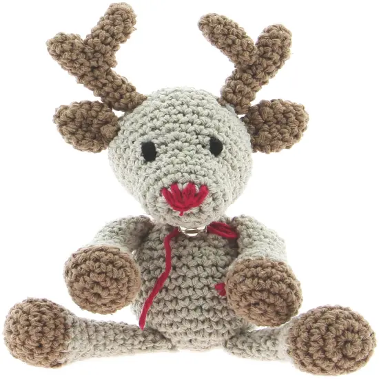 Hoooked Amigurumi DIY Kit W/Eco Barbante Yarn-Reindeer Rue {4}