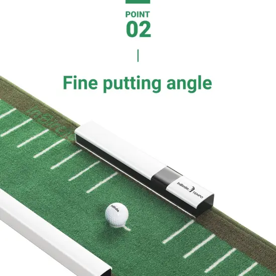 InBirdie Tempo Putting mat with a Digital Feedback on Putting Swing Tempo and Distance and Direction, Free Fun Game app, Putting Green Training aid {3}