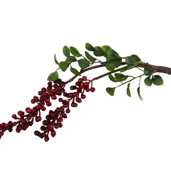 Northlight Hanging Berries Artificial Christmas Spray - 23" - Red {5}