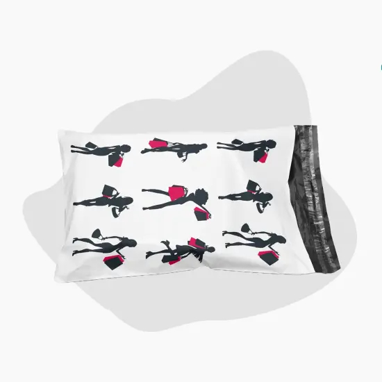 Glossy Design Poly Mailer Envelopes 10" x 13" Multi design, Weight 0.25 to 1 Ib {5}