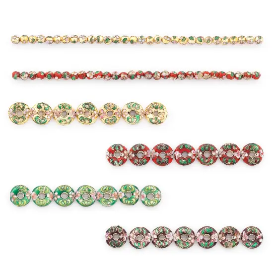 Vintage Hand Painted Classic Cloisonne Bead Value Pack {1}