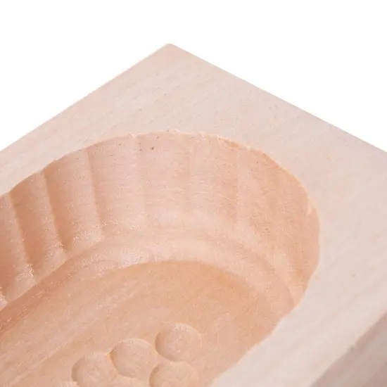 Hand Carved Wooden Rectangular Butter Molds Assorted Patterns Small 4 Oz {4}