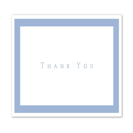Great Papers! Thank You Note Card and White Envelope, Periwinkle, 4.75" x 3.375"(folded), 50 count {2}