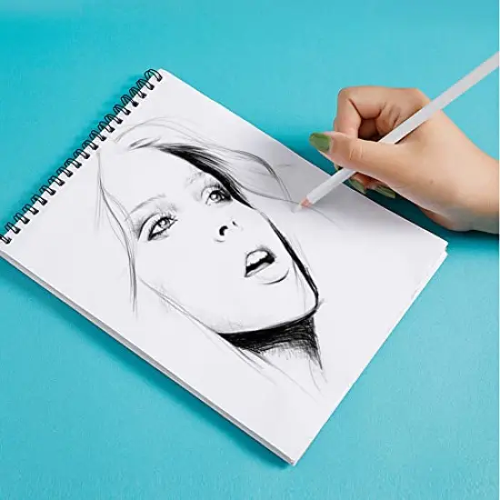 Eraser Pencils Set for Artists, Wooden Sketch Eraser Pen for Charcoal Drawings, Professional Highlight Painting Eraser for Sketching, Revise Erasing Details for Students Limner {4}