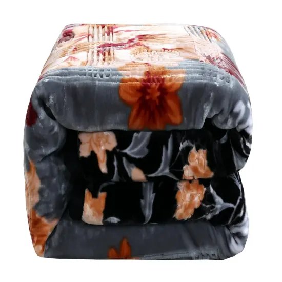 Nestl Extra Heavy Blanket Black & Gray {4}