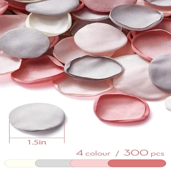 300PCS Silk Rose Petals Grey Pink Wedding Supplies Flower Girl Basket Table Aisle Runner Party Dinner Bridal Shower Decoration {3}