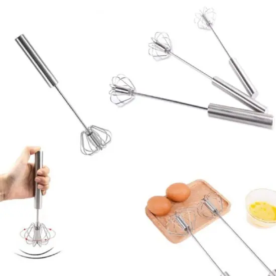 Kitcheniva Semi-Automatic Egg Whisk Hand Push Blender {3}