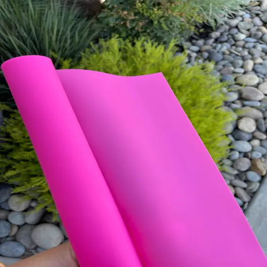 Hot Pink Frosted Jelly Vinyl 18&rdquo; {1}